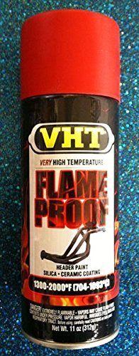 Duplicolor High Temp Exhaust Flameproof Paint, VHT Flat Red, Pt# SP109, sp 109, Model: SP109, Outdoor&Repair Store