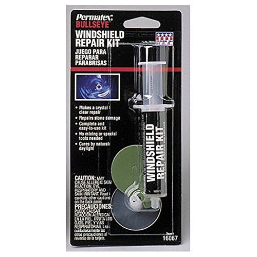 Permatex 16067 Bullseye Windshield Repair Kit, .025 oz. Syringe