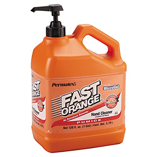 Permatex 25219 Fast Orange Pumice Lotion Hand Cleaners, Citrus, Bottle with Pum