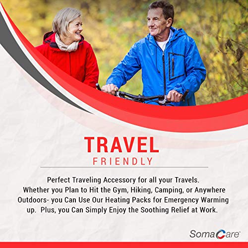 SomaCare Sport & Back Hot Pack - Pain Relief, Reusable for Neck, Shoulders & Joint Pain, Ease to Use, Click to Activate, Advanced Hot Therapy - Muscle Recovery, for Knee, Cramps, Post & Pre Workout