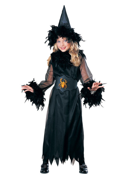 Pretty Witch Feathered Child Costume (Large 12/14)