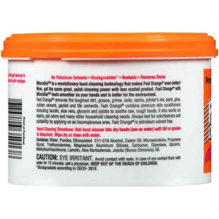 Permatex 35013 Fast Orange Pumice Cream Hand Cleaner, 14 oz.