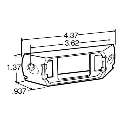 Truck-Lite Rail Mounts For Model 15 Products 15727