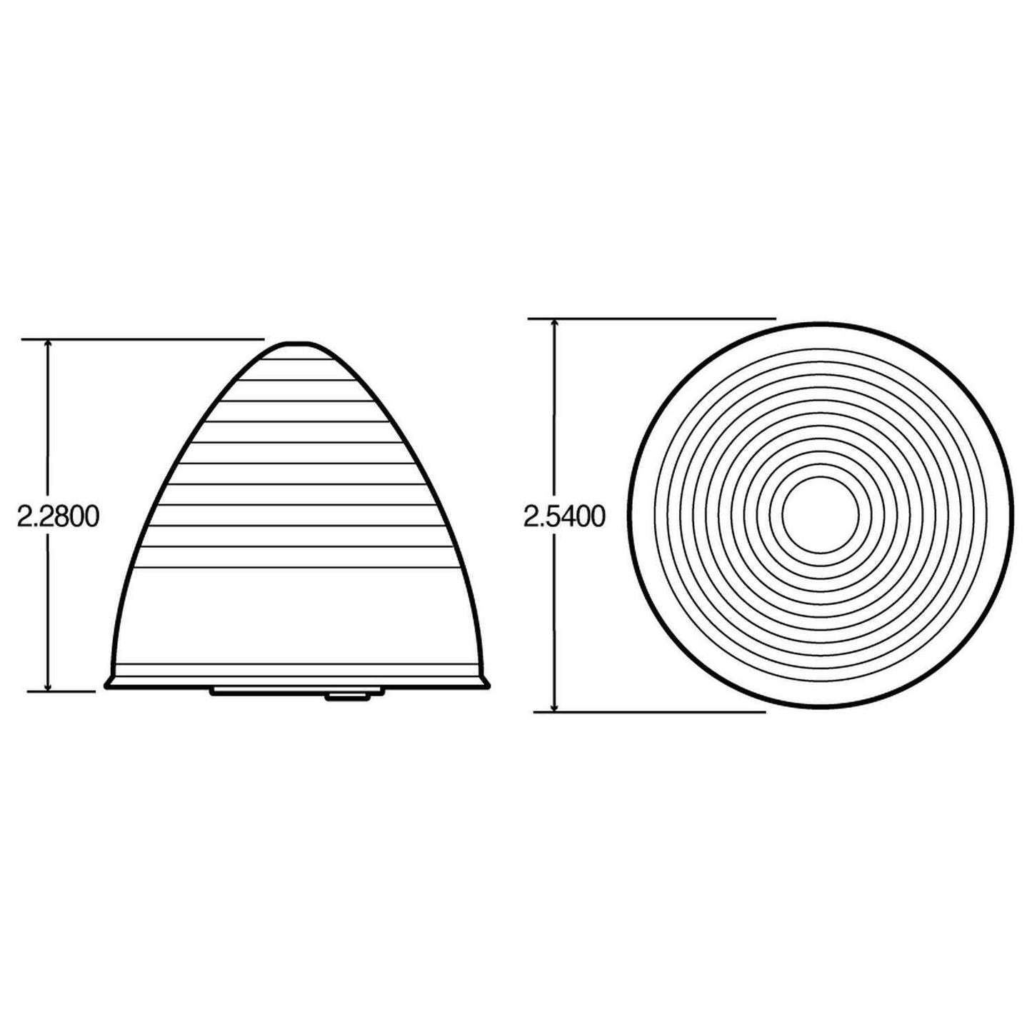 Truck-Lite (10203R) Beehive Marker/Clearance Lamp