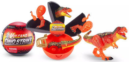LOT OF 3 - ZURU Volcano Dino Strike Trap Build Hunt