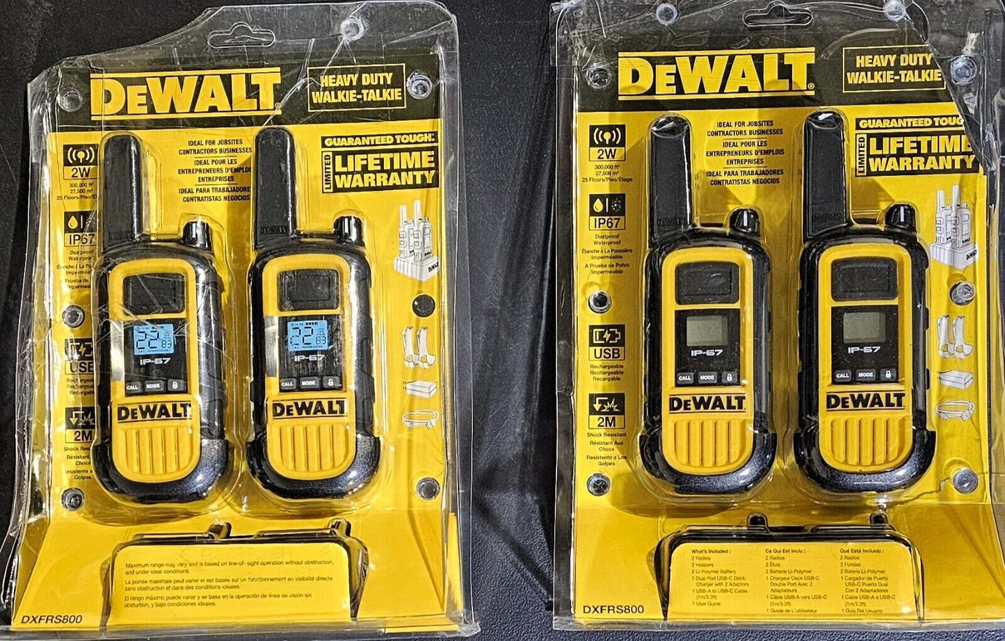 DEWALT (DXFRS800) Heavy Duty Walkie Talkies
