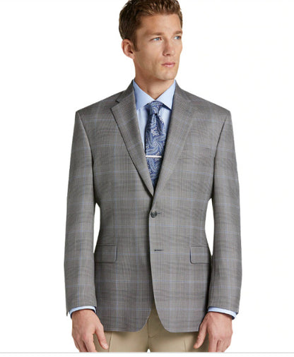 Reserve Collection Traditional Fit Glen Plaid Sportcoat  #13R3