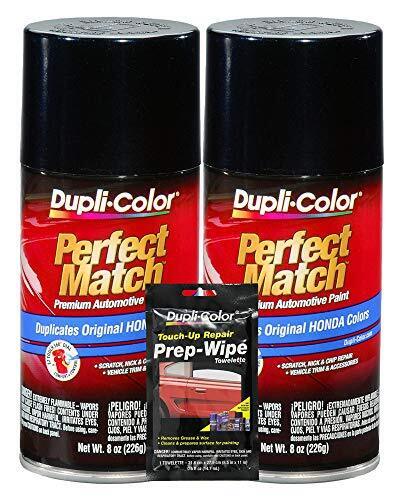 Dupli-Color Nighthawk Black Pearl Exact-Match Automotive Paint - 8 oz, Bundles