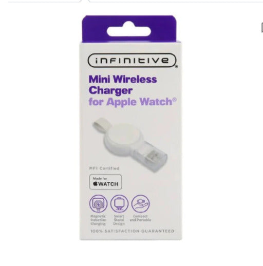 Infinitive Mini Wireless Charger for Apple Watch - White