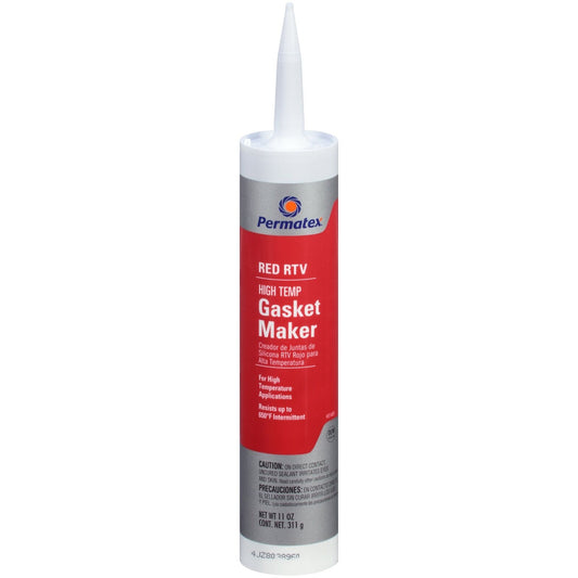 Permatex 81409-12PK High-Temp Red RTV Silicone Gasket, 11 oz. (Pack of 12)