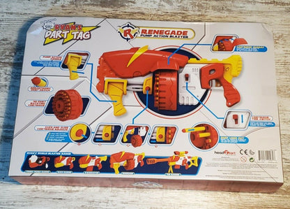 Ryan's World Foam Dart Tag Renegade Rapid Fire Barrel Blaster , Red