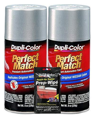 Dupli-Color Silver Mist (M) Exact-Match Automotive Acrylic Paint - 8 oz, Bundle