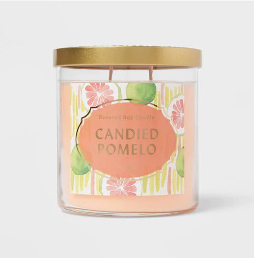 OpalHouse Candied Pomelo Scented Soy Candle 15.1 oz (430g) up to 50hr Burn Time