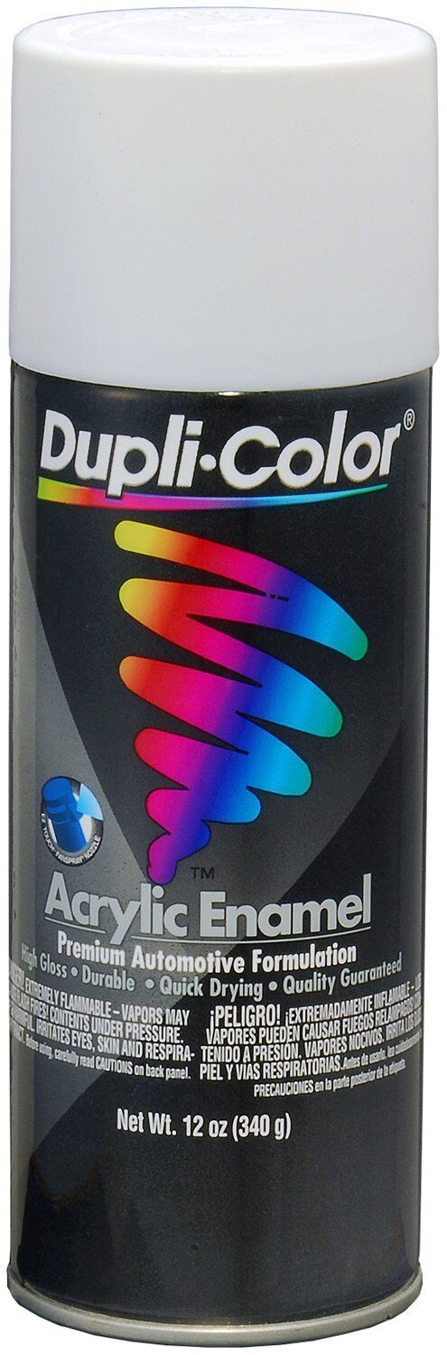 Dupli-Color (EDA167207-6 PK) Flat White Premium Enamel - 12 oz. Aerosol, (Case