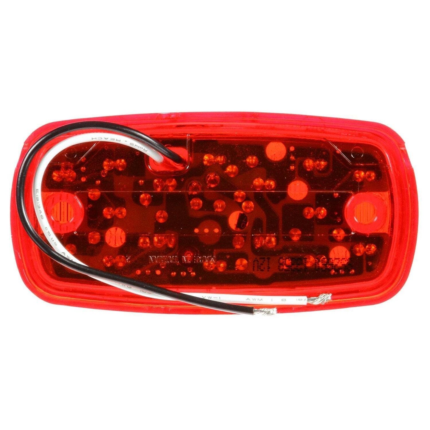 Truck-Lite 2660 Red Marker & Clearance - LED 2''x 4'' - Rectangular-16 Diode Pa