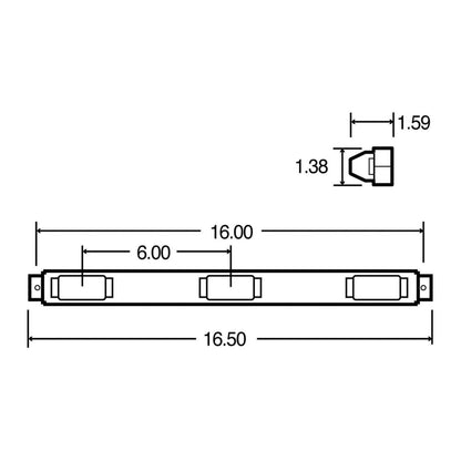 Truck-Lite (15050R) Identification Bar Kit