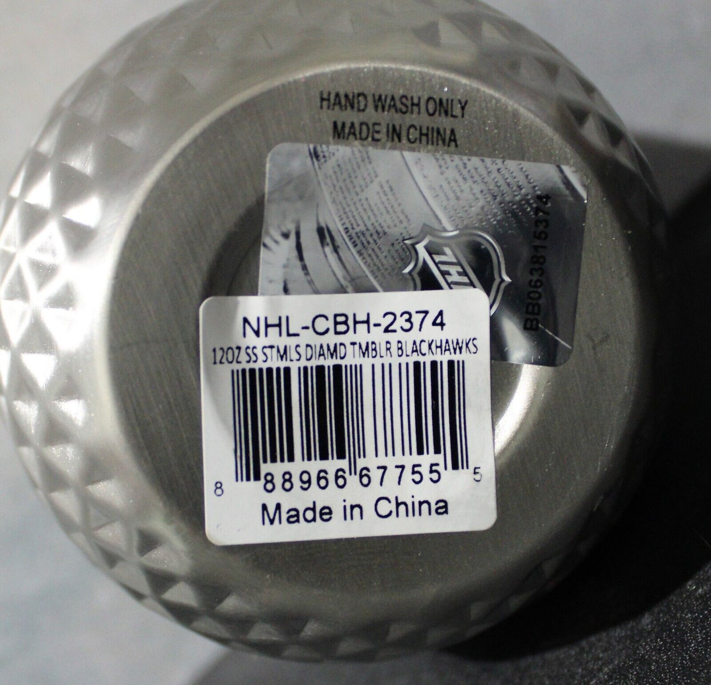 Chicago Blackhawks Stainless Steel Diamond 12oz. Tumbler