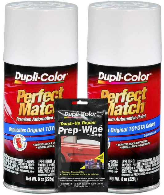 Duplicolor White Pearl Exact-Match Automotive Paint Compatible with Toyota Vehi