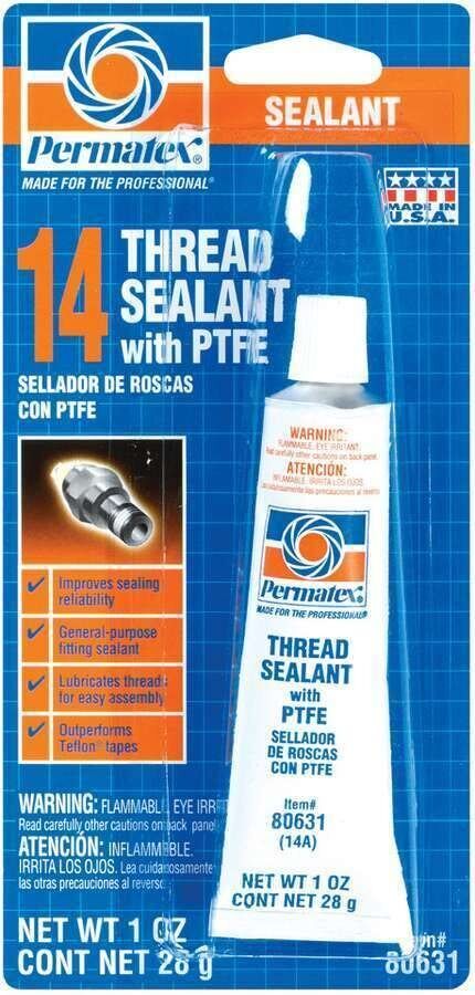 Permatex 80631 1 Oz. Thread Sealant W Teflon