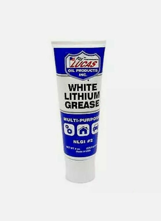 Lucas Oil 10533 White Lithium Grease - 8 Ounce Squeeze Tube, 2 Pack