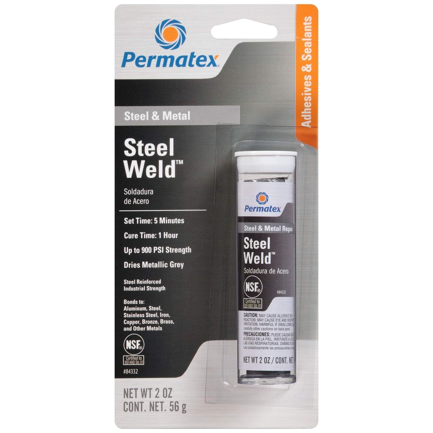 Permatex 84332 Steel Weld Epoxy Stick - 2 oz.