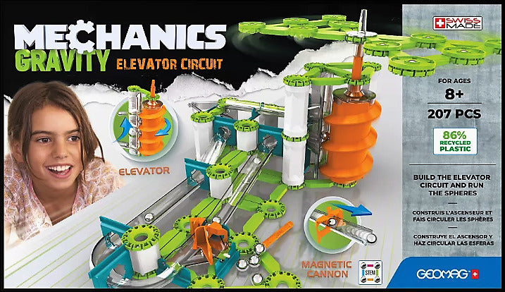 GEOMAG Mechanics Gravity: Elevator Circuit, 207 Pieces