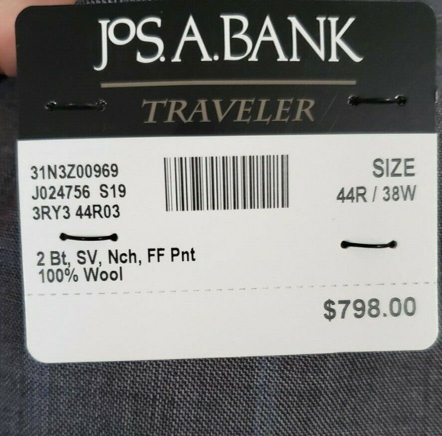 Traveler Collection Tailored Fit Windowpane Suit  #3RY3