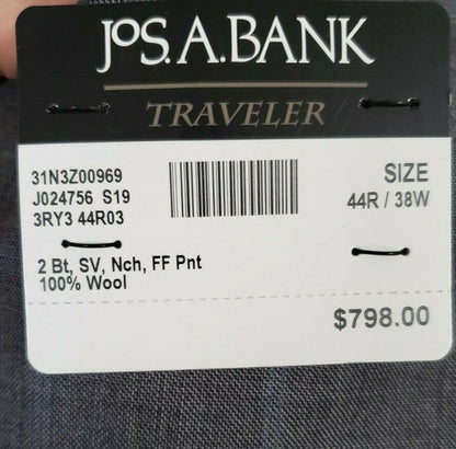 Traveler Collection Tailored Fit Windowpane Suit  #3RY3