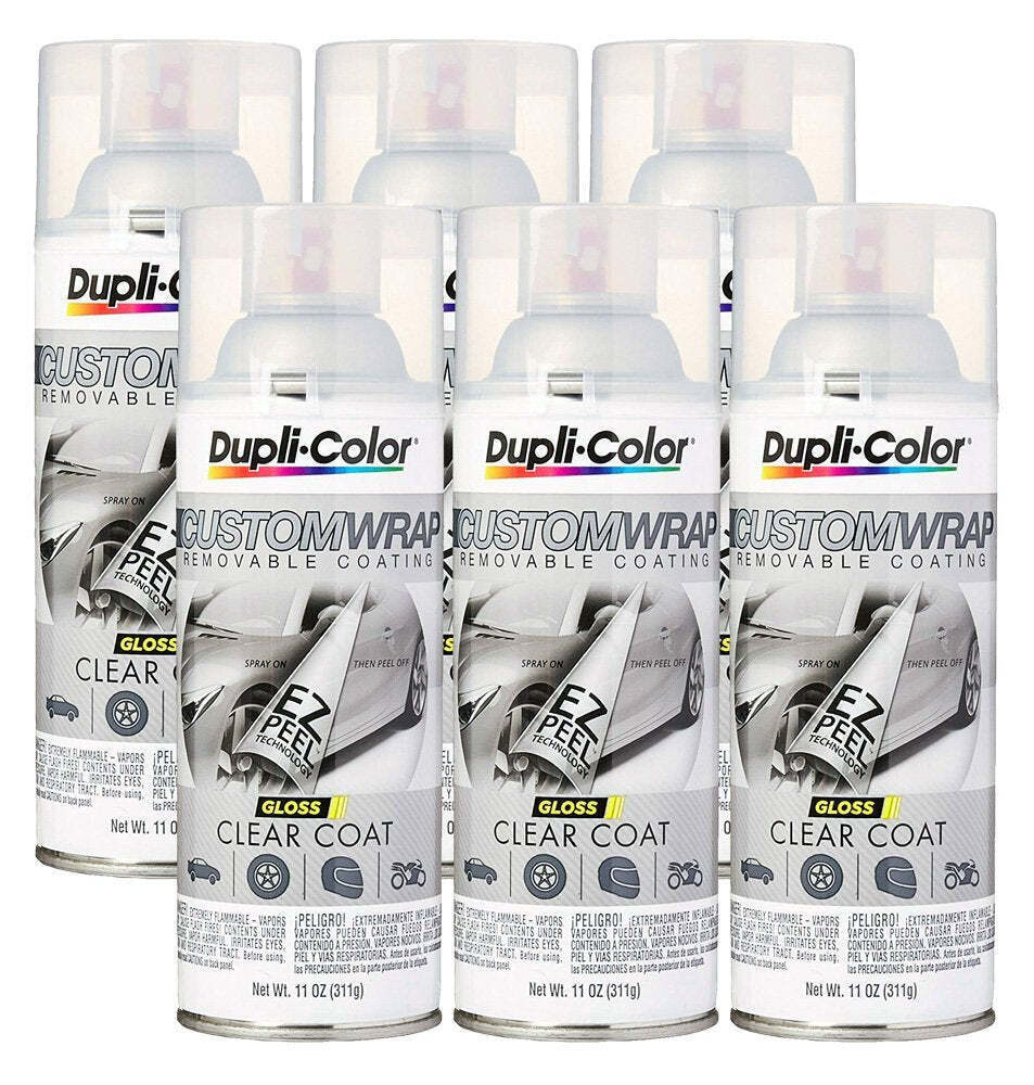 Dupli-Color Clear Coat Custom Wrap 11 oz. - (6 Pack)