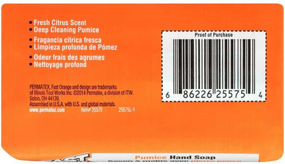 Permatex Inc 25575-CAN Fast Orange Hand Cleaner Soap Bars, With Fine Pumice,