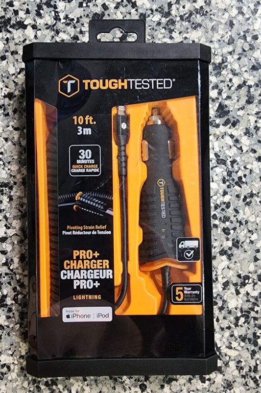 Tough Tested PRO+ CHARGER WITH USB TYPE C CONNECTOR CHARGER PRO+ AVEC CONNECTOR