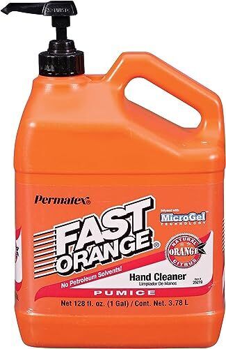 PERMATEX 25219 FAST ORANGE HAND CLEANERPUMICE 1 GALLON BOTTLE4