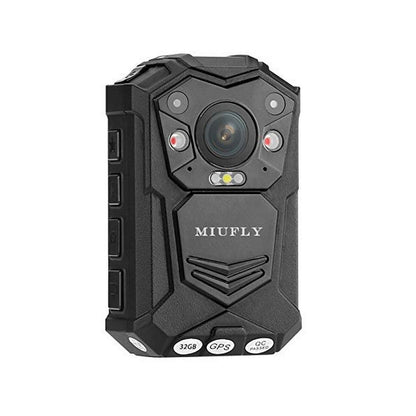 MIUFLY 1296P HD Waterproof Police Body Camera with 2 Inch Display, Night Visi...