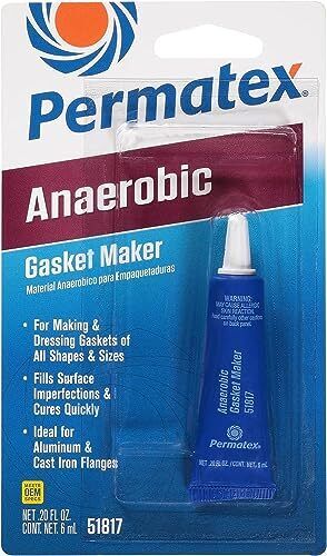 Permatex 51817 6ml Anaerobic Red Gasket Maker Tube Anaerobic with 1.13 Specific