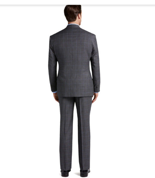 Traveler Collection Tailored Fit Windowpane Suit  #3RY3