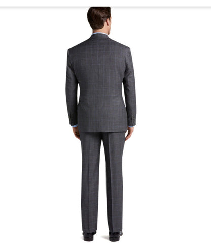 Traveler Collection Tailored Fit Windowpane Suit  #3RY3