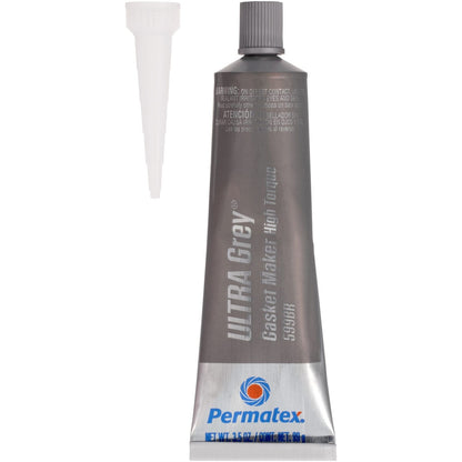 Permatex 82194-12PK Ultra Grey Rigid High-Torque RTV Silicone Gasket Maker, 3.5