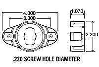 Truck-Lite Cam-On Mounts For 2 & 2-1/2'' Lamps Package of 10 Kits 10410