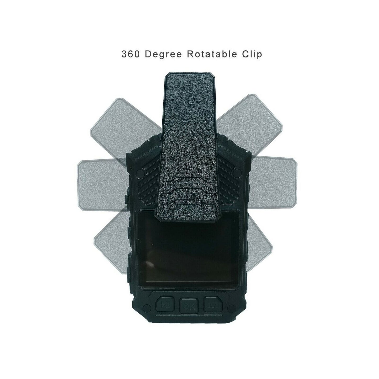 MIUFLY 1296P HD Waterproof Police Body Camera with 2 Inch Display, Night Visi...