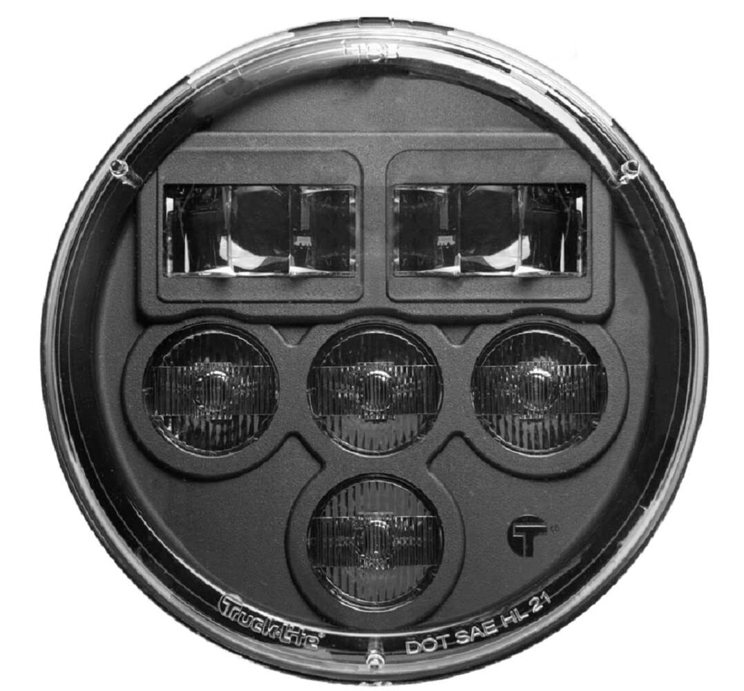 Truck-Lite 37270C 7" Round LED Projector Headlight High - Low Beam Headlamp