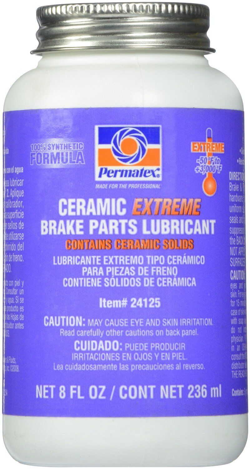 Permatex 24125 6 Pack 8 oz. Ceramic Extreme Brake Parts Lubricant