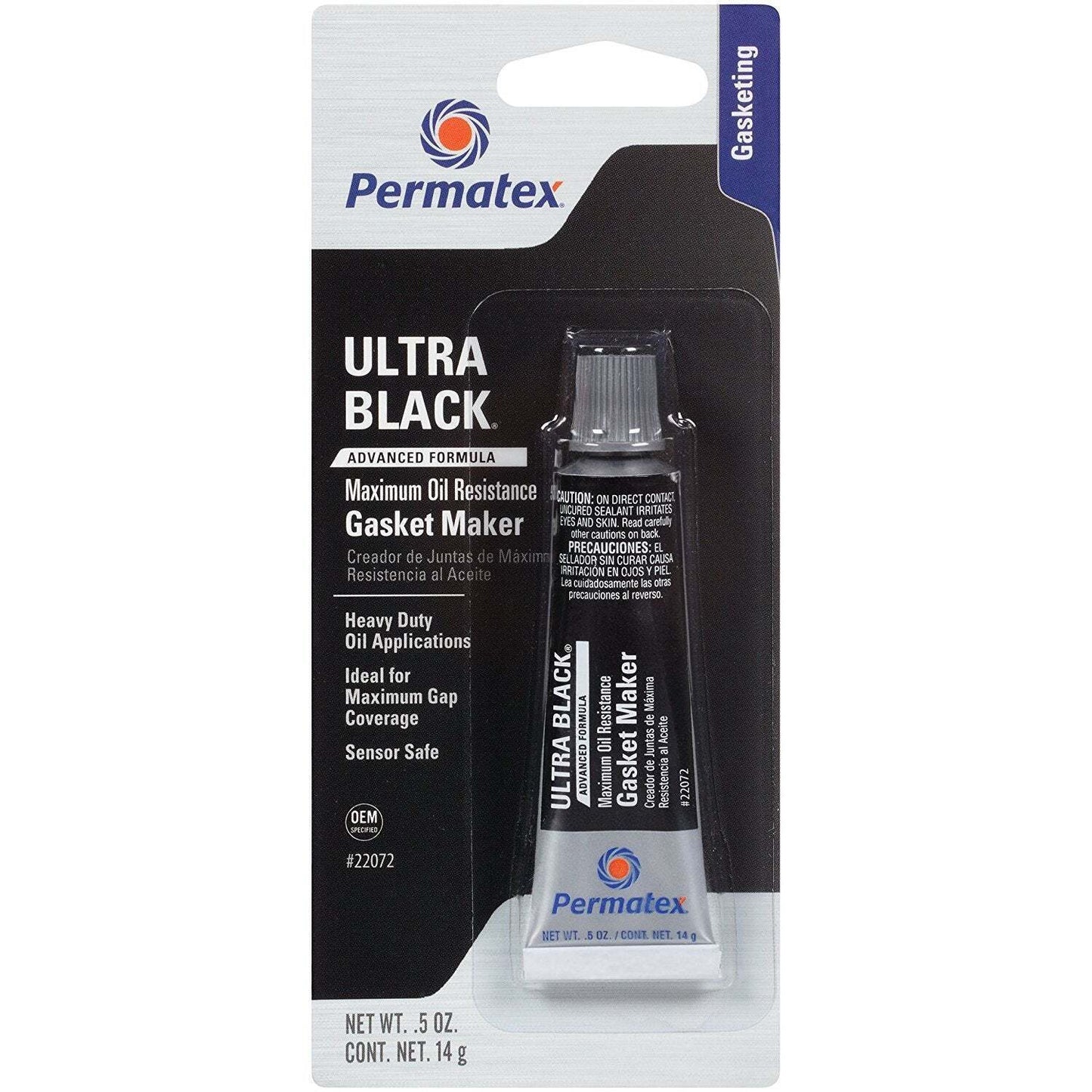 Permatex 22072-6PK Ultra Black Maximum Oil Resistance RTV Silicone Gasket Maker