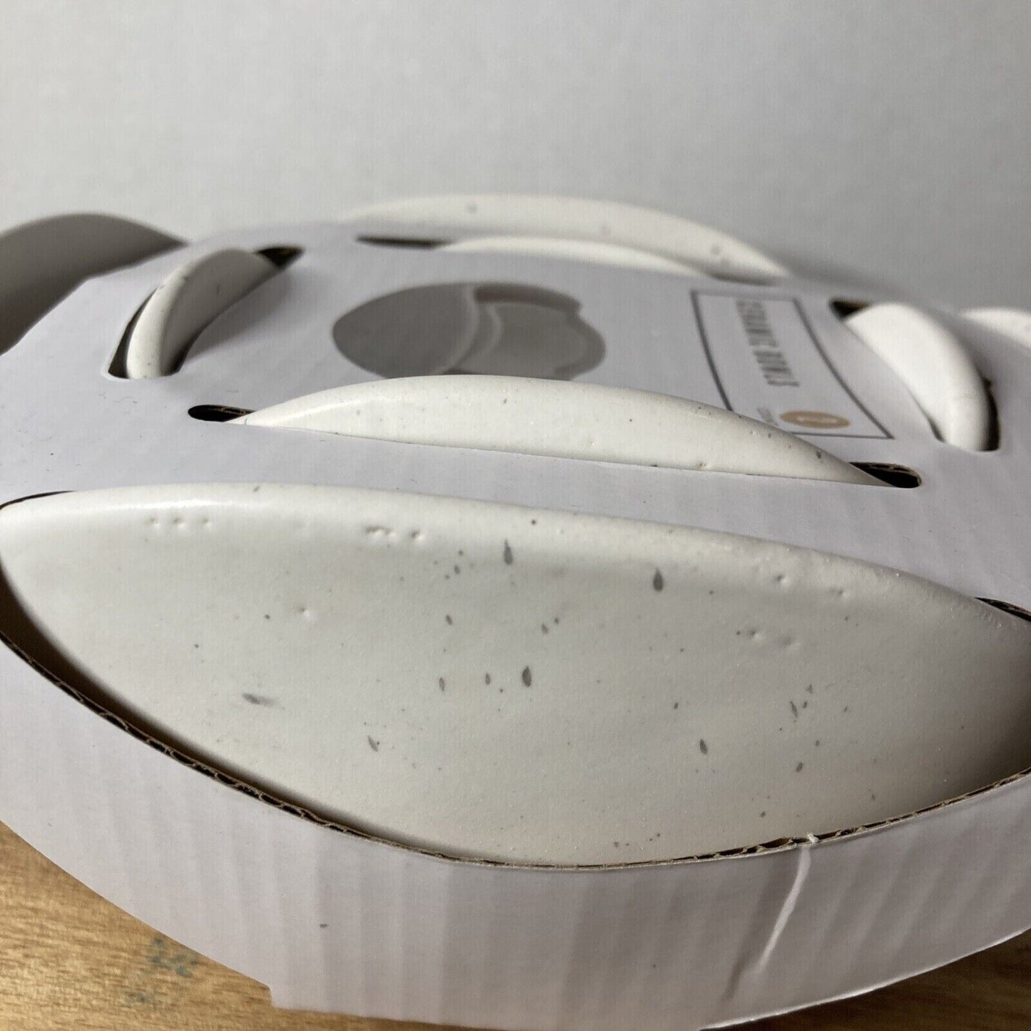 Off White Spotted Design Ceramic Bowl Set w/ Humped Edge Design 7" & 4.5" A205