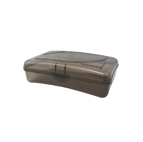 Cra-Z-Art Plastic School Box, 2-3/16"H x 5-3/16"W x 8"D, Gray/Black
