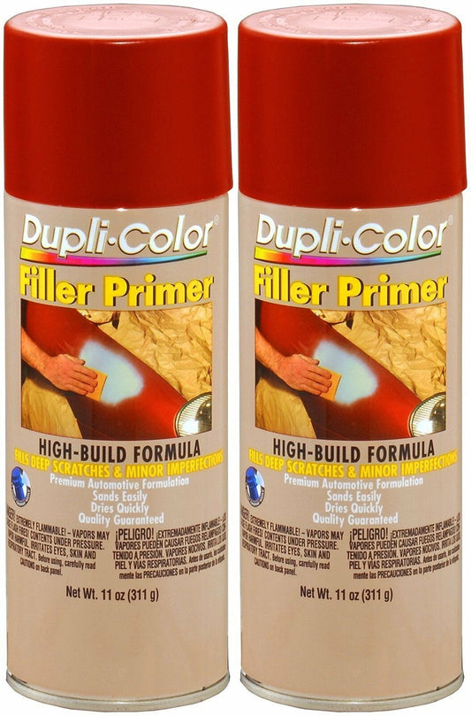 Dupli-Color Filler Primer Red 11 Oz. Aerosol - Lot of 6