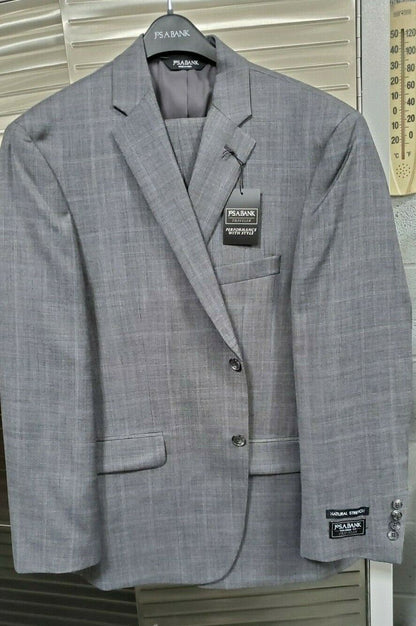 Traveler Collection Tailored Fit Windowpane Suit  #3RY3