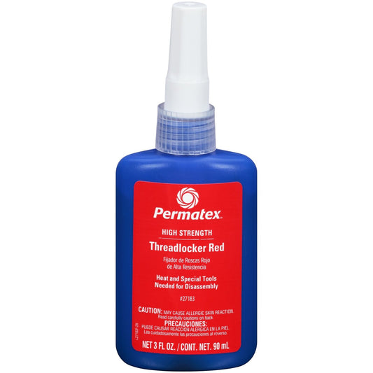 Permatex 27183-6PK High Strength Threadlocker Red, 90 ml (Pack of 6)