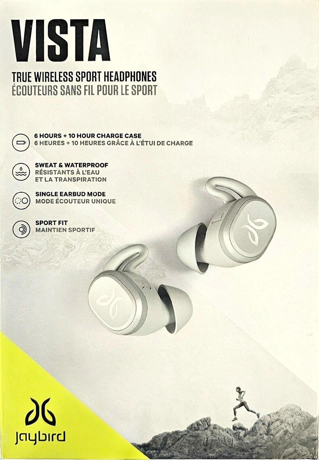 Jaybird (985-000866) Vista True Wireless In-Ear Headphones (Nimbus Gray)