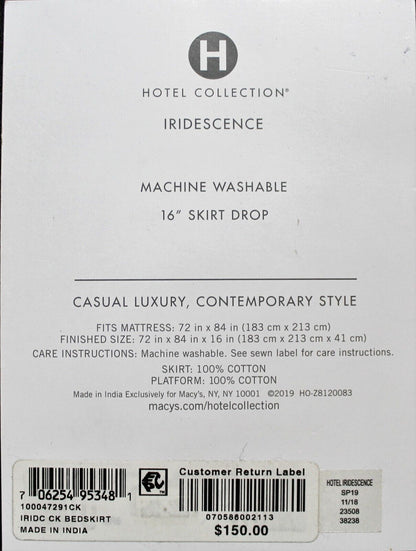 HOTEL COLLECTION - BEDSKIRT - IRIDESCENCE - CAL. KING