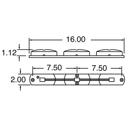 Truck-Lite (1216) Identification Bar Kit